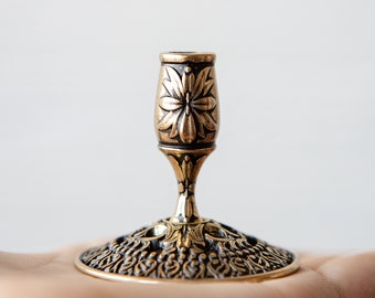 Candle holder, candlestick, Scandinavian, home altar, runic stone, runes, norse, viking, heathen, handmade