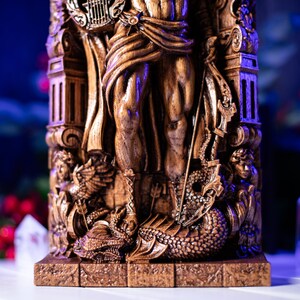 Large Apollo statue 15.7 inch - Apollo from Greek mythology | Roman sun god sculpture | Classical Greek statue decor image 3