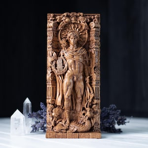 Apollo, Apollon figurine Greek god pagan god Olympian god wiccan wicca altar druid witch gaelic
