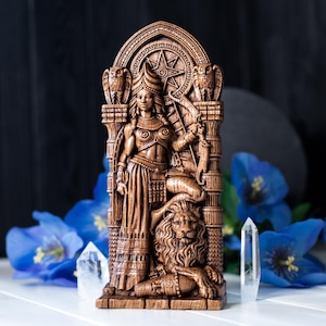 Ishtar statue Inanna statue Sumerian Mesopotamia Venus statue Babalon Anunnaki art Star of Ishtar decor image 2