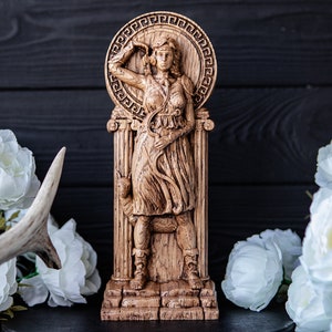 Posąg Artemidy, figurka greckiej bogini, pogańska bogini, wicca, wicca, ołtarz, druid, czarownice, gaelicki