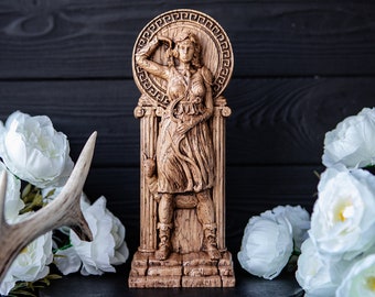 Artemis statue, Greek goddess figurine, pagan goddess, wiccan, wicca, altar, druid, witches, gaelic