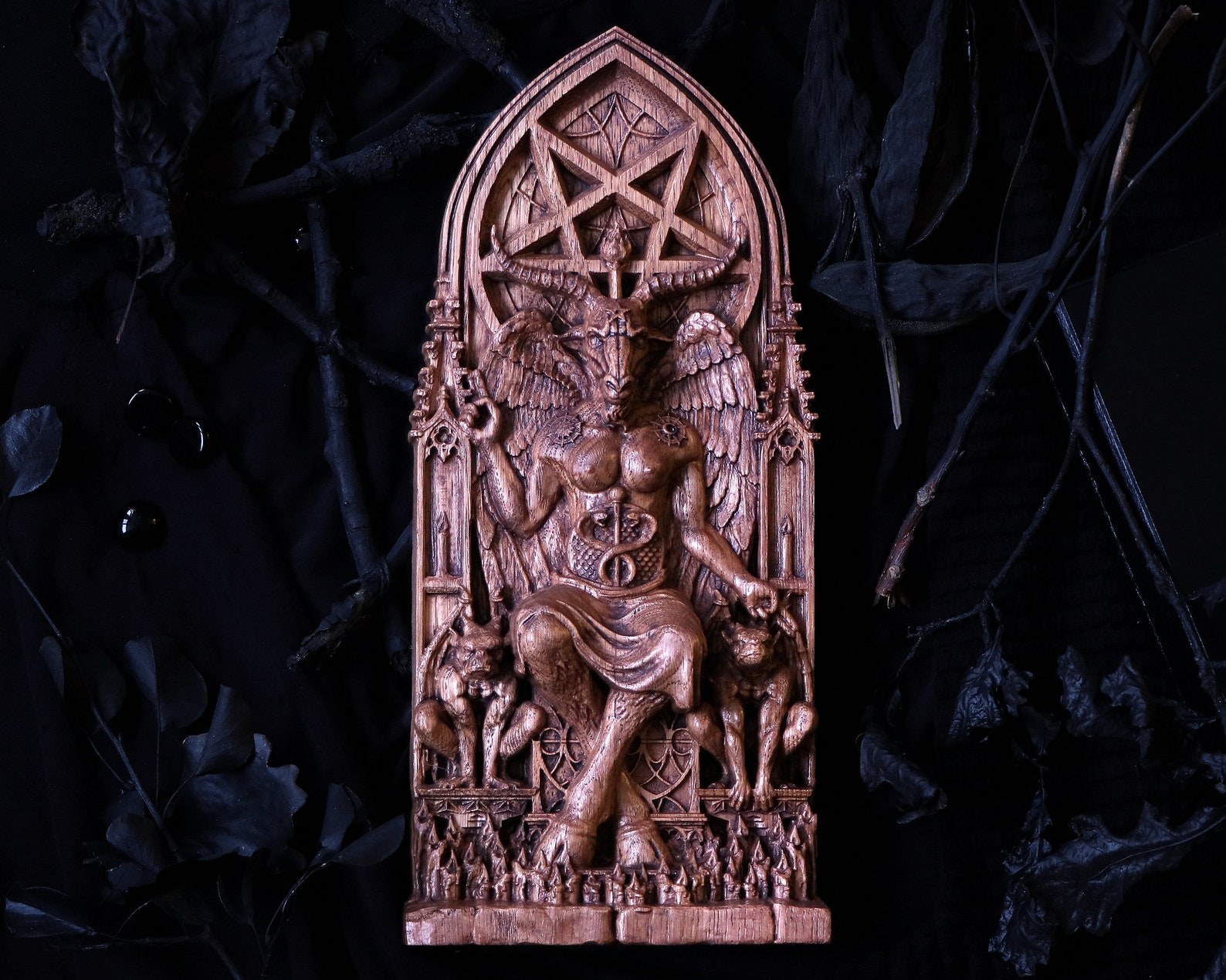 Statuette Baphomet – Sculpture ésotérique – Occasion