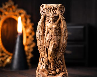 LILITH statuette, Goddess of Feminine, Astarothn Sumerian Wiccan Wisdom pagan wicca altar witches