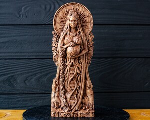 Statue Déesse En Résine - Sculpture Décorative Intérieur - Design Ange - 28,1 Cm - Artisanat Collection