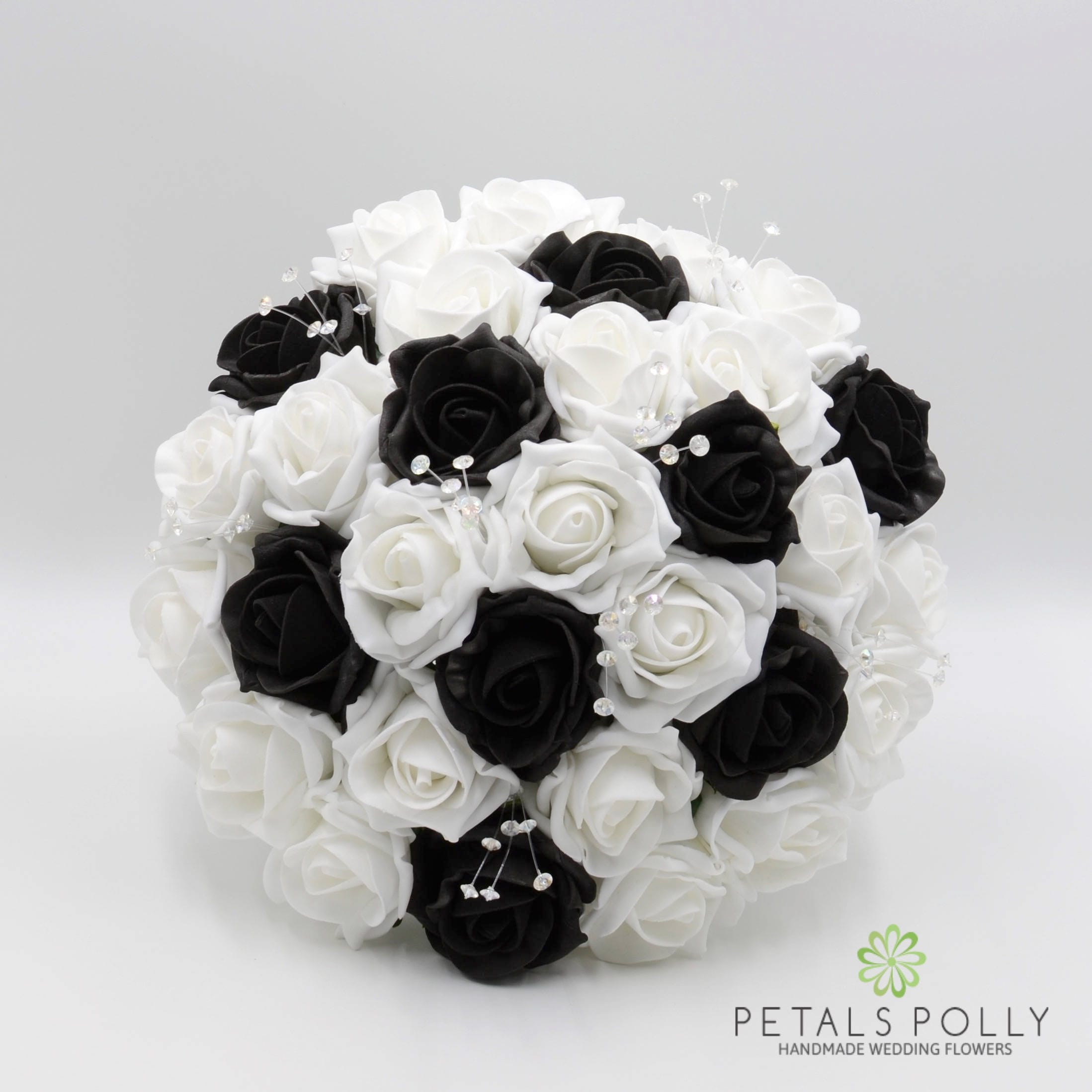 black foam roses