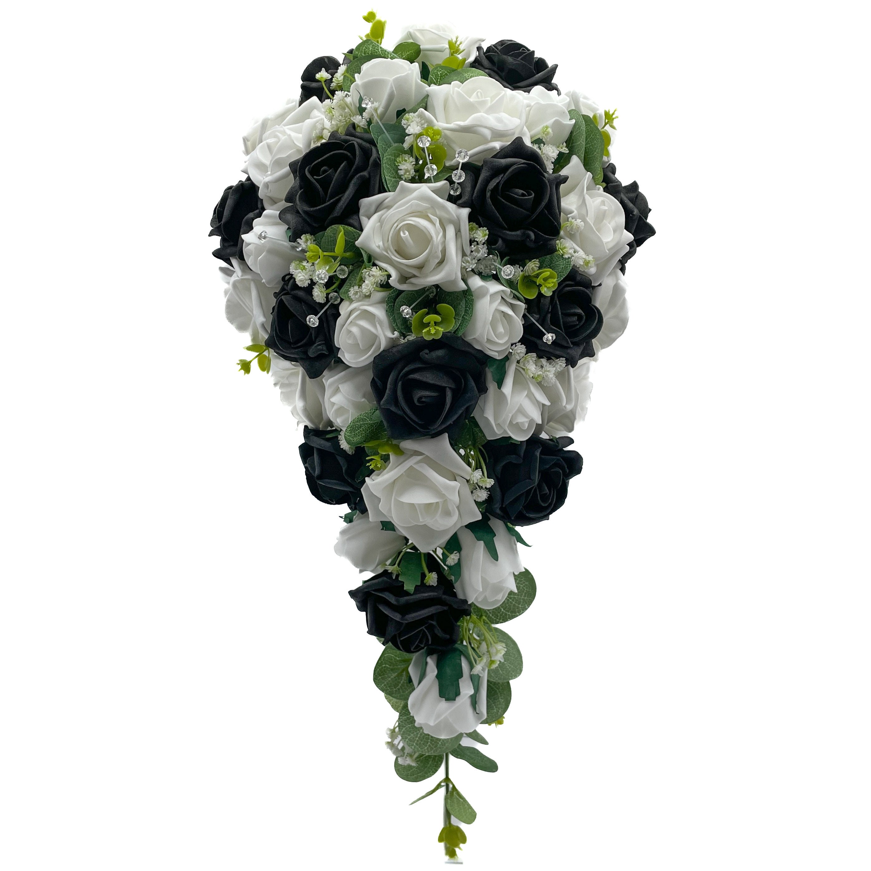 Hotop 20 Rosas Artificiales De Seda Realistas Con Tallo Largo, Rao De