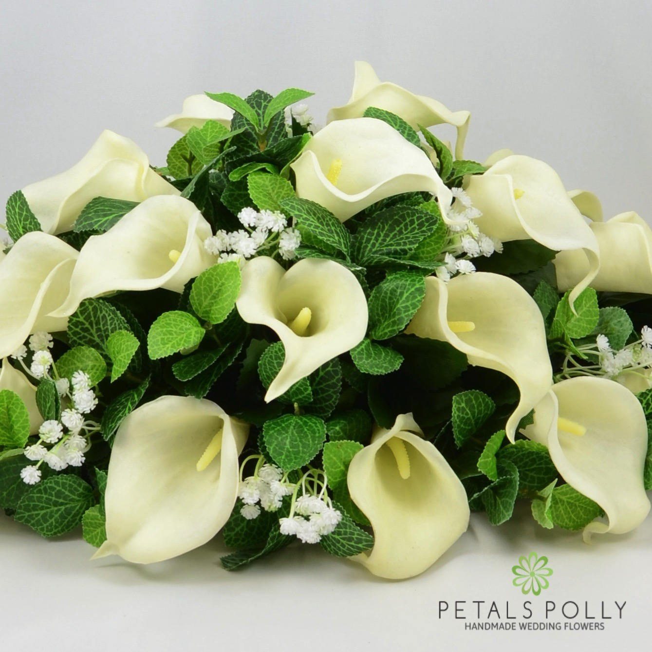 Silk Wedding Flowers, Ivory Calla Lily Top Table Decoration - Etsy
