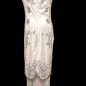 Vintage Cache Beaded Wedding Dress: Bridal Gown Art Deco Flapper Gatsby Downton Abbey Fairycore image 6