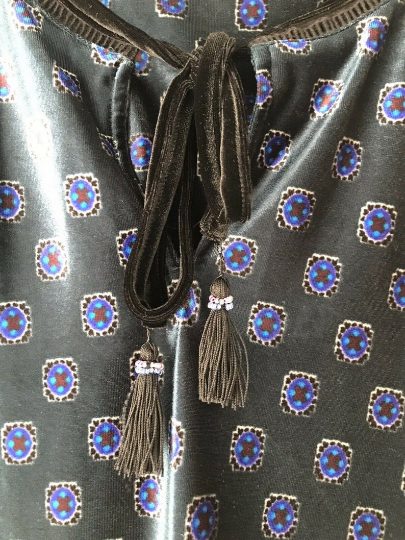 Flapper Dress Velvet Dress 1920s Dress 1920s Style Dress Fringed Dress Tassled Dress Downton Abbey Dress Velvet Smock Velvet Tunic