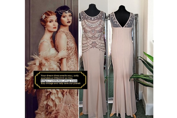 Prom Dress Beaded Dress Ball Gown Embellished Dress Gatsby Dress Flapper Dress Floor Length Dress Maxi Dress Mermaid Dress Etsy Canada