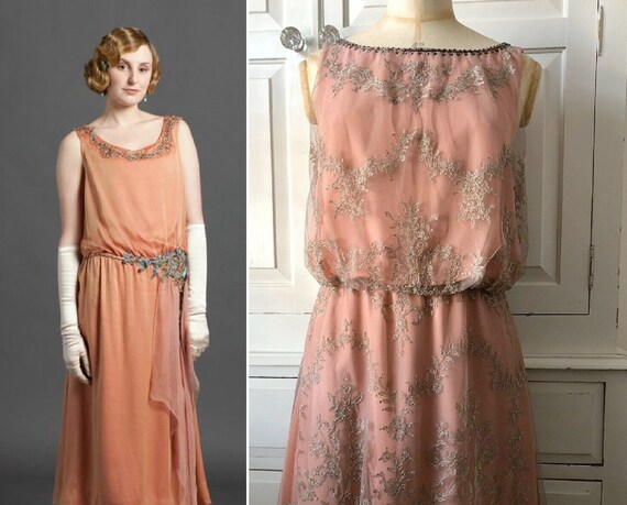 Flapper Dress Lace Dress Beaded Dress 1920s Sty
