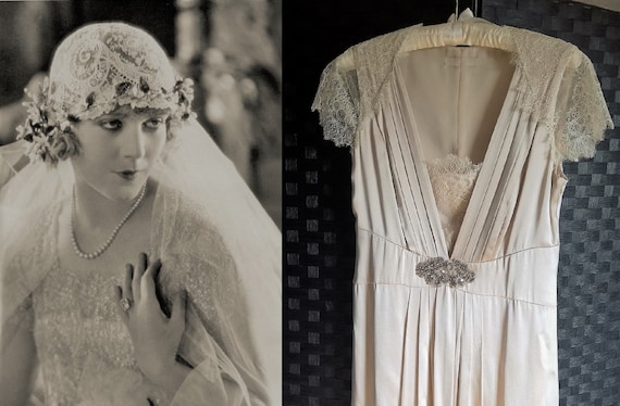 1930s Style Wedding Dress Vintage Wedding Dress