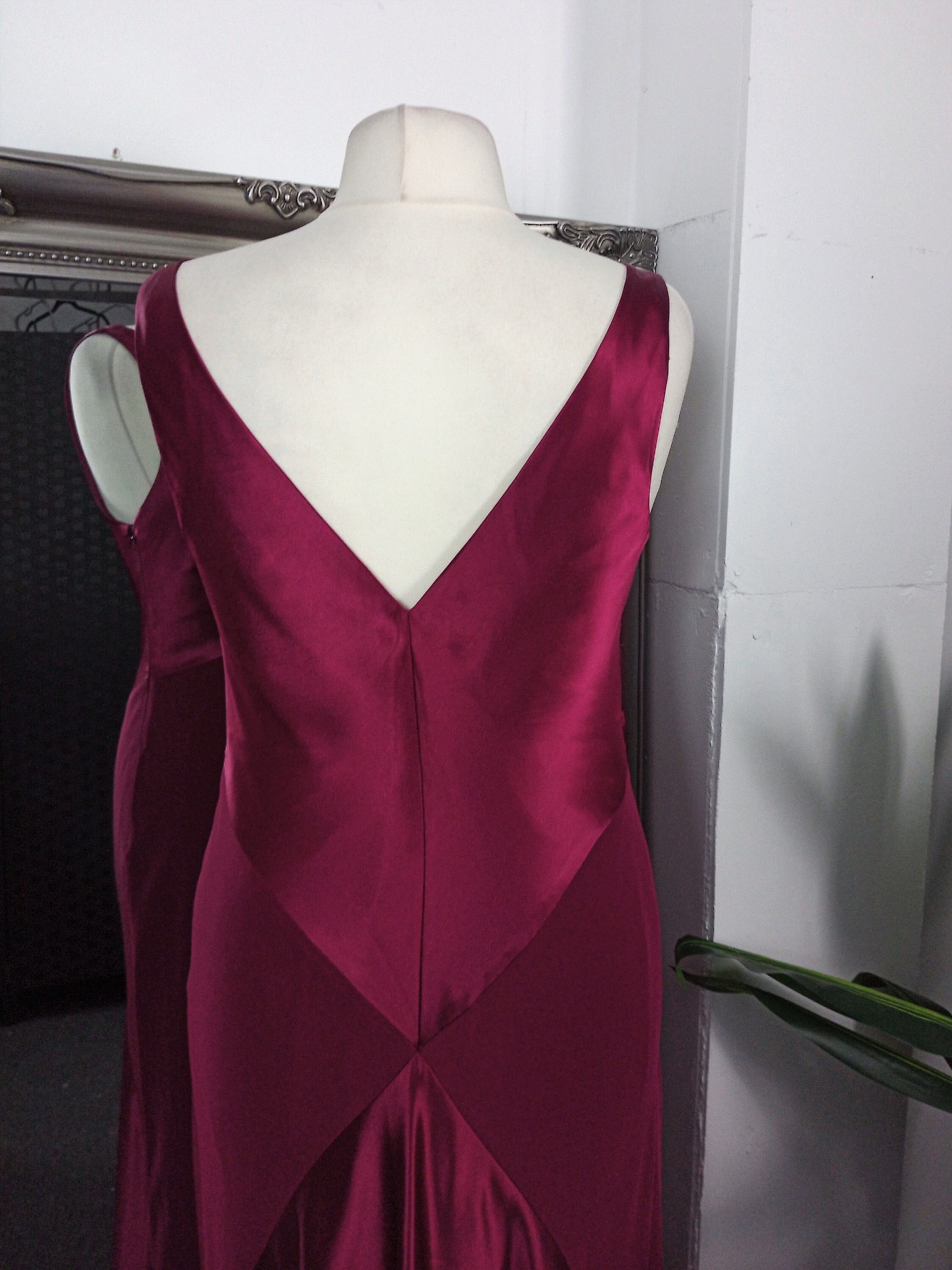 Red Dress Satin Dress Bias Cut Dress Red Satin Dress Prom Etsy