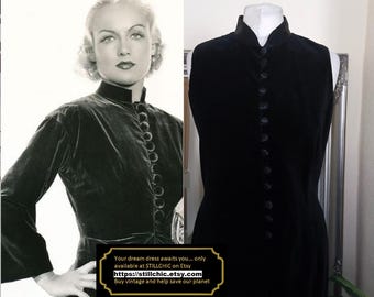 Velvet Dress  Black Dress  Black Velvet Dress  Cotton Velvet Dress  Bodycon Dress  Cocktail Dress  Evening Dress  Mandarin Dress  Column