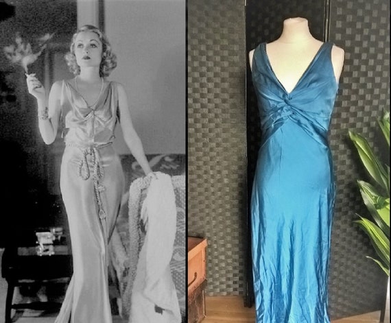 Blue Dress Satin Dress Blue Satin Dress Blue Ma