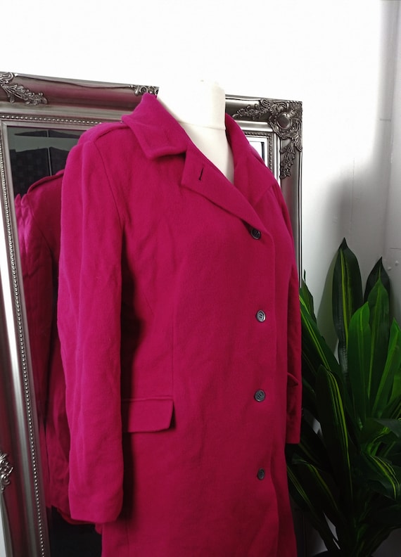 Vintage Alexon Coat Wool Coat Wool Jacket Red C