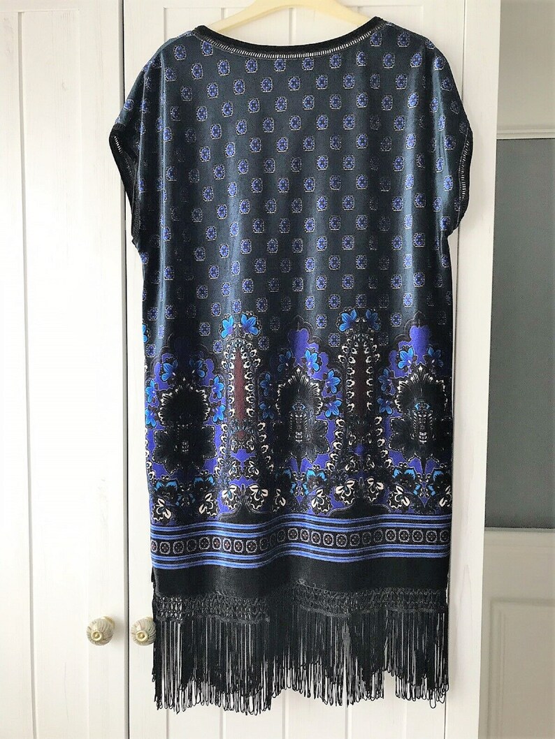 Flapper Dress Velvet Dress 1920s Dress 1920s Style Dress Fringed Dress Tassled Dress Downton Abbey Dress Velvet Smock Velvet Tunic
