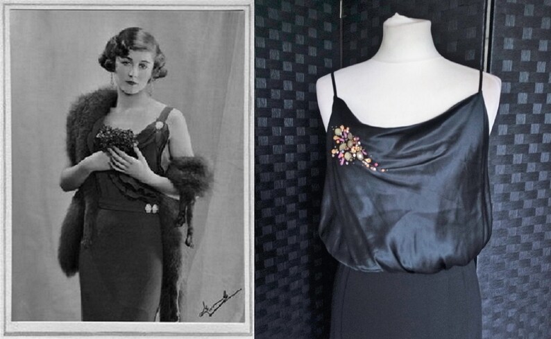 black 20s style dress