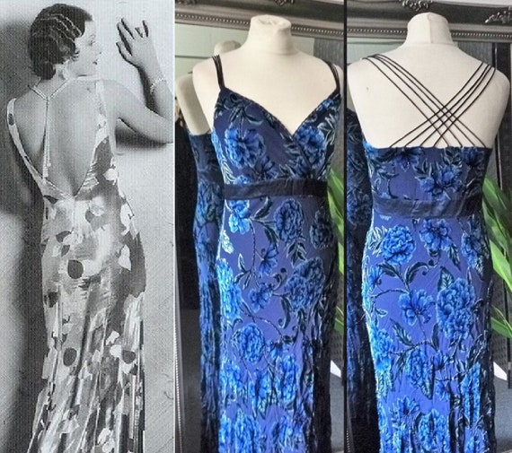 Velvet Dress Bias Cut Dress Silk Velvet Dress B