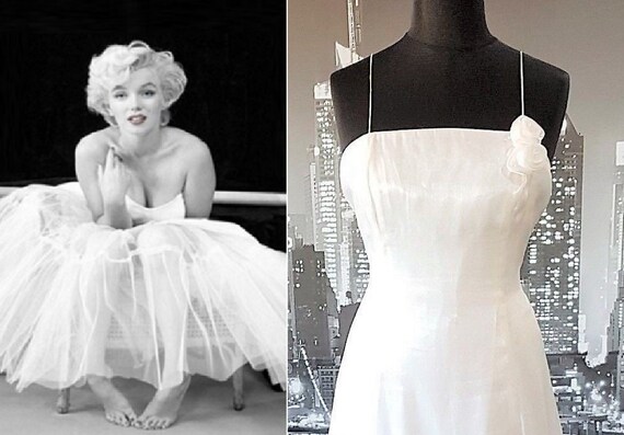 1950s style white dress