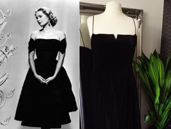 Vintage Ball Gown Velvet Ball Gown Black Velvet