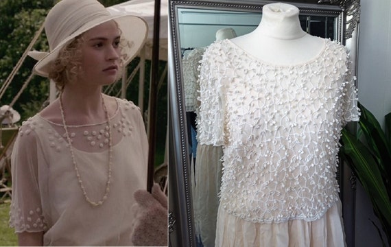 Crochet Dress Lace Dress Cream Dress Vintage La