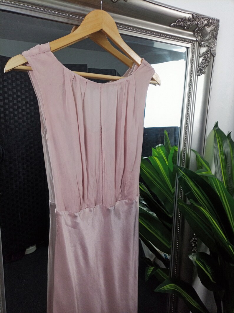 Pink Dress Satin Dress Cowl Neck Dress Bias Cut Dress Cowl Back Dress Prom Dress Ball Gown 1930s Style Dress Old Hollywood Dress