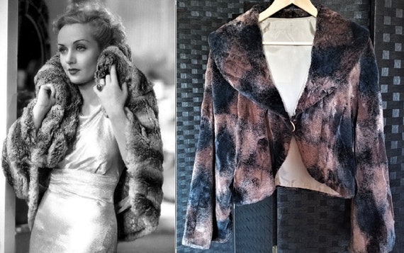Fur Coat Faux Fur Jacket 1950s Fur Coat 1950s S