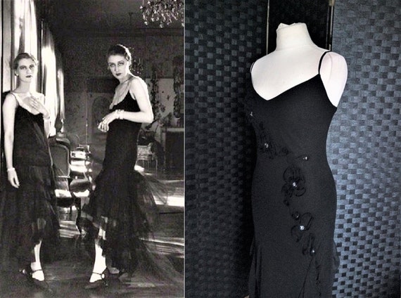 black dress 1920s style