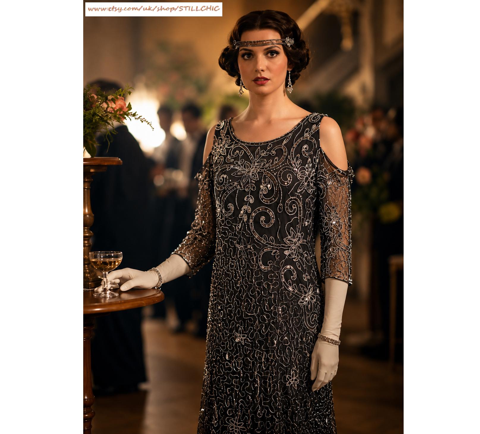 Gatsby Beaded Dress - Etsy