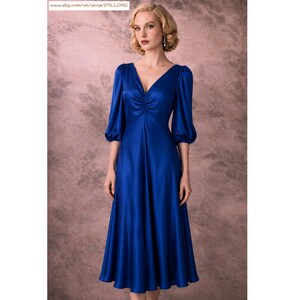 Cerulean Blue Dress - Etsy Cerulean Blue Dress - Etsy