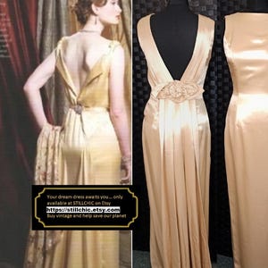 Vintage Jessica Mcclintock Gold Satin Evening Dress - Made in USA - Etsy