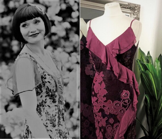 Velvet Dress Bias Cut Dress Silk Velvet Dress D