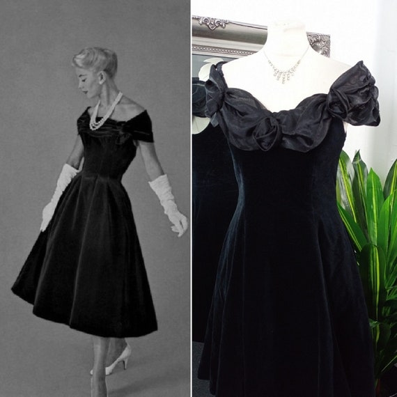 Velvet Dress Off The Shoulder Dress Vintage Ball