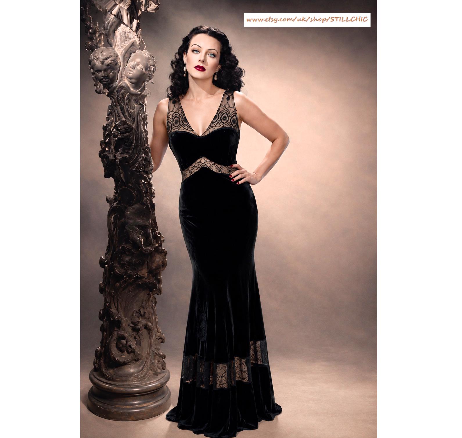 spider web silk dress Gothic Spider Web Black Silk Tea Dress