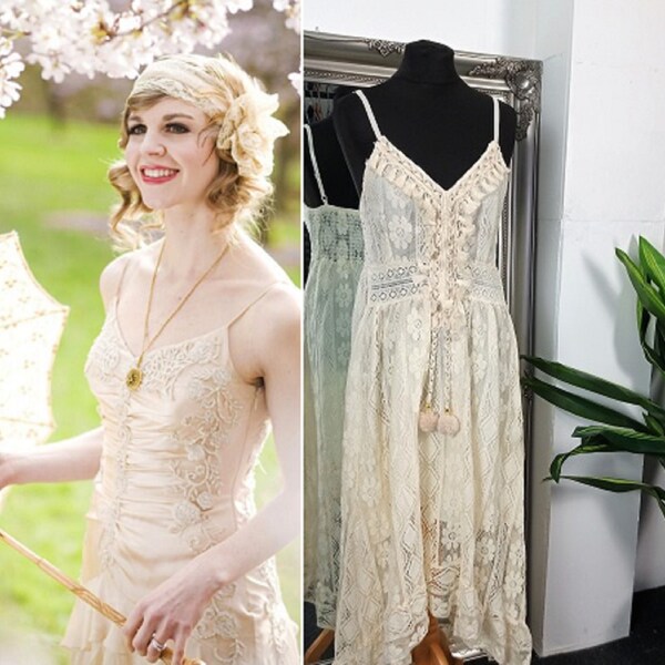 Vintage Lacy Rose Dress