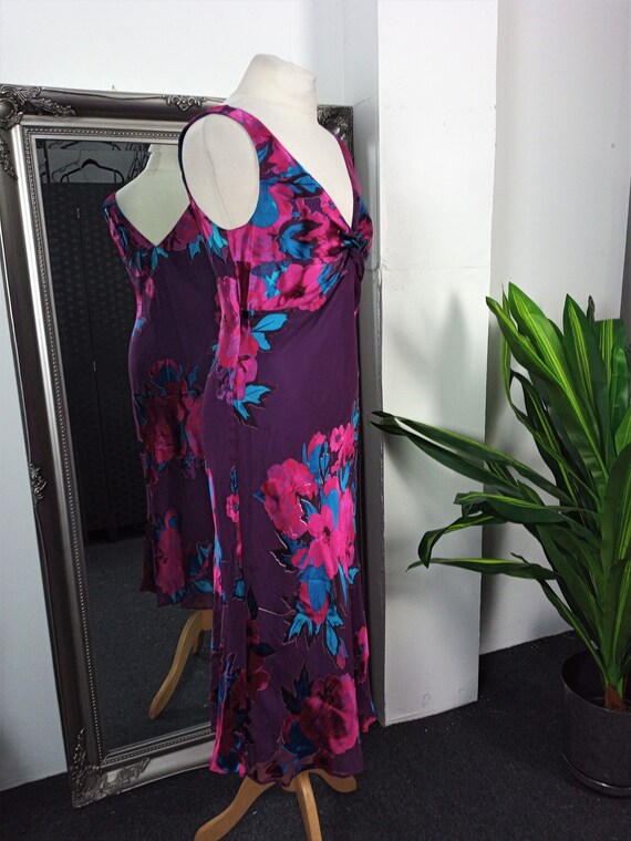 Silk Dress  Devore Dress  Bias Cut Dress  Slip Dr… - image 6