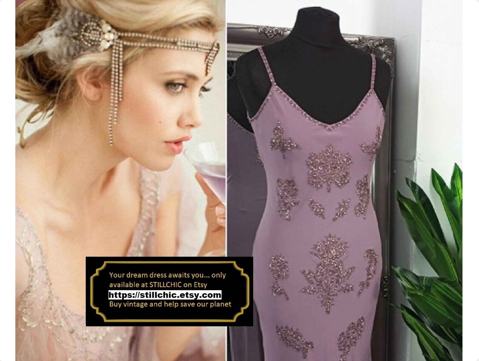 Lilac flapper dress sale