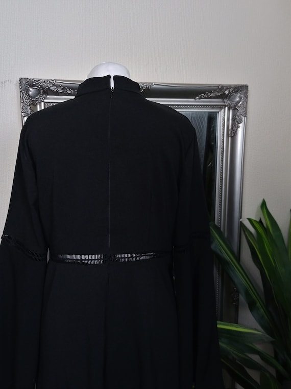 Black Dress  Smock Dress  Tunic Dress  Bell Sleev… - image 7