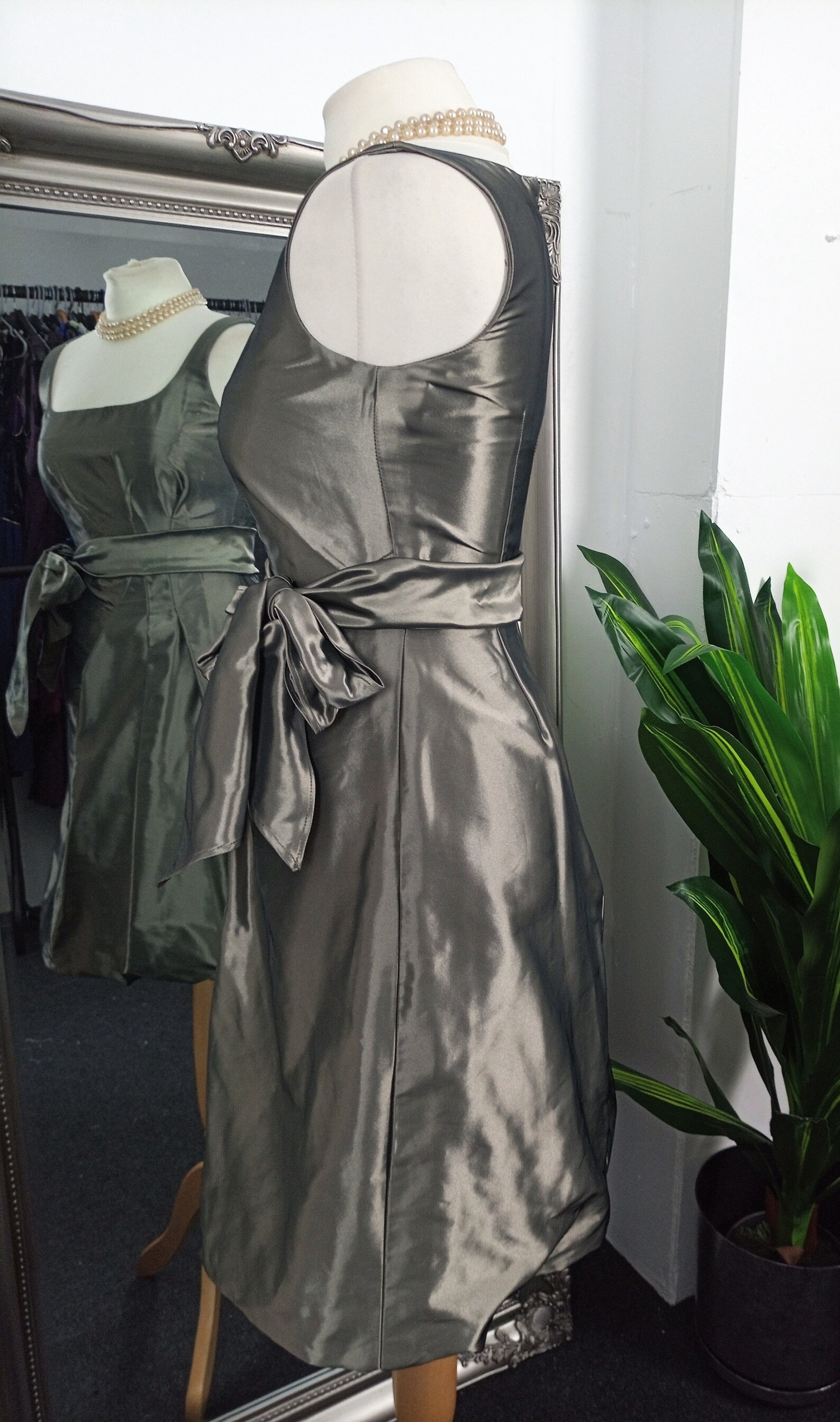 Bubble Dress Prom Dress Taffeta Dress Silver Dress Satin Dress Etsy UK