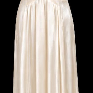 Vintage Lace & Liquid Satin Brautkleid: Creme Brautkleid Boho Rustikal Elopement Verlobung Empfang UK 10 Bild 2