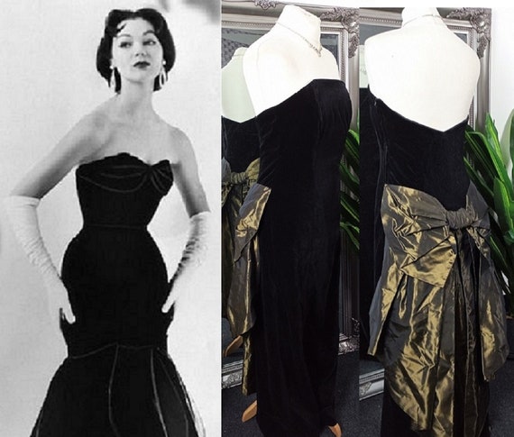 Velvet Dress Black Velvet Dress Vintage Ball Gow