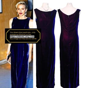 Velvet Dress  Blue Dress  Blue Velvet Dress  Purple Dress  Evening Dress  Silk Velvet Dress  Prom Dress  Ball Gown  Iridescent Dress