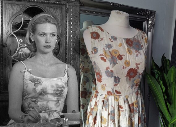 Vintage 1950s Dress Mad Men Dress 1950s Dress F