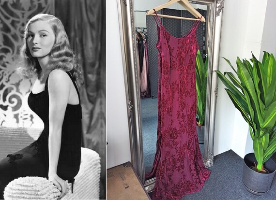Velvet Dress Bias Cut Dress Silk Velvet Dress 1