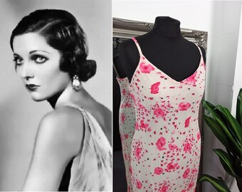 Floral Dress  Bias Cut Dress  Viscose Dress  Boho Dress  Cream Dress  Slip Dress  Summer Dress  Ditsy Print Dress  Red Dress  Cocktail Dress