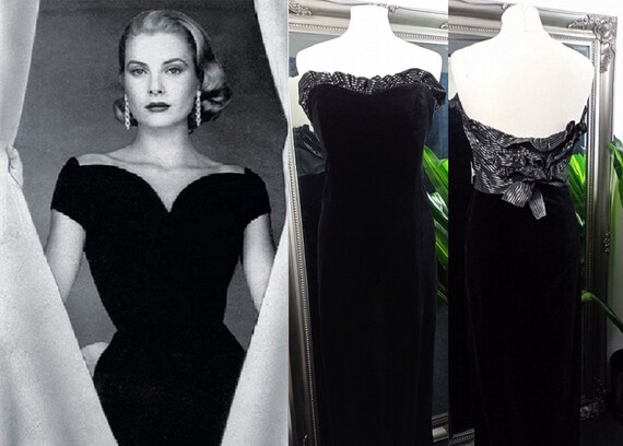 Velvet Dress Black Velvet Dress Vintage Ball Gow