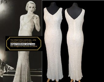 Wedding Dress  Beaded Wedding Dress  Sequinned Wedding Dress  Bias Wedding Dress  Silk Dress  Embellished Dress  Bridal Gown  Prom Dress