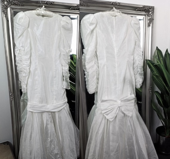 1980s Wedding Dress Vintage Wedding Dress White